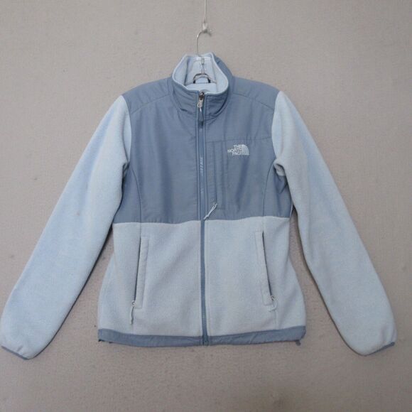 The North Face Denali Jacket Women Small‎ Blue Fleece Polartec Recycled Zipper - Picture 1 of 13